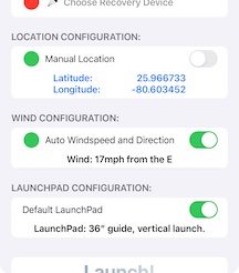 Manual location mode